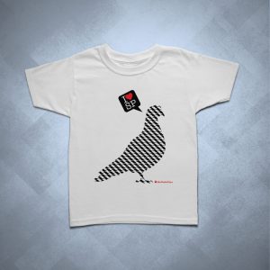 193111 1 300x300 - Camiseta Infantil Pombo I Love SP