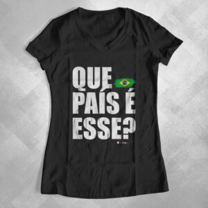 Baby Look Feminina Gola "V" Que País é Esse? 631E00 2 300x300 - Baby Look Feminina Gola "V" Que País é Esse?