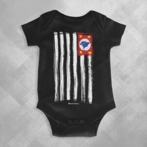 IU89 Preta 1 300x300 - Body Infantil Bebê Bandeira SP Ilustrada