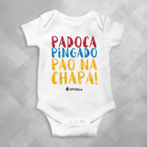 OG82 Branca 300x300 - Body Infantil Bebê Padoca