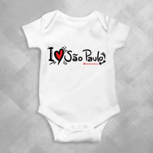 QJ62 Branca 1 300x300 - Body Infantil Bebê I Love SP Desenho