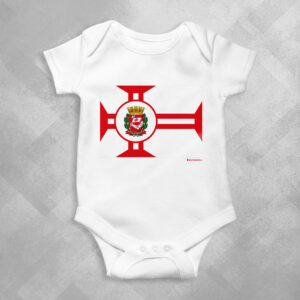 TE66 Branca 1 300x300 - Body Infantil Bebê Bandeira Cidade de São Paulo