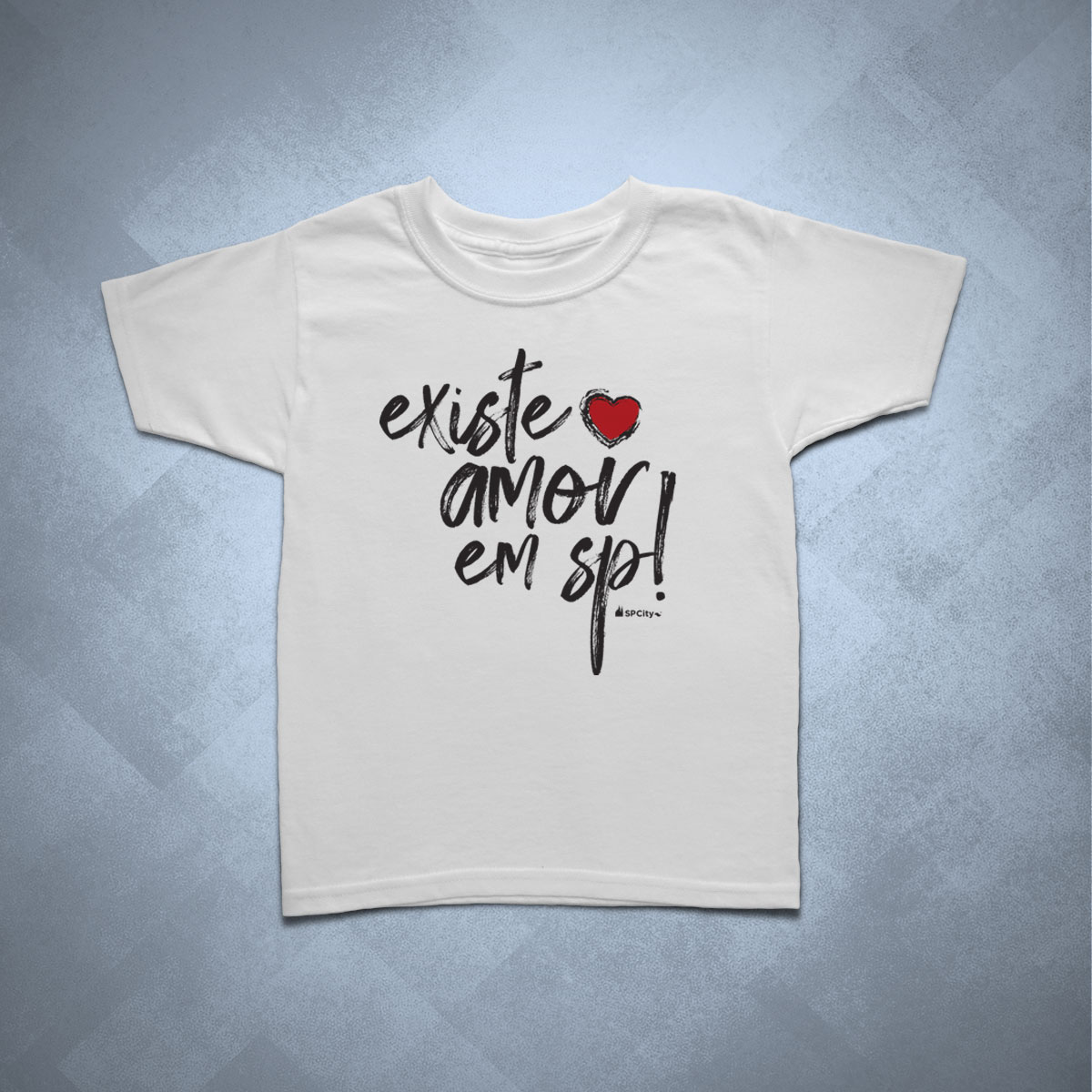 camiseta infantil existe amor em sp