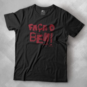 Face-o-Bem-Masculina-Preta camiseta faça o bem