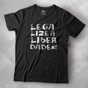 Legalize-a-Liberdade-Masculina-Preta camiseta legalize a liberdade