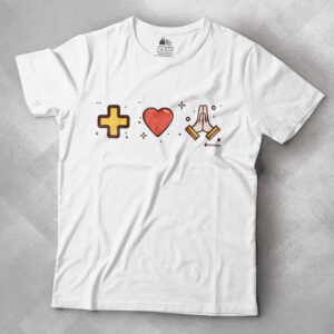 camiseta mais amor por favor