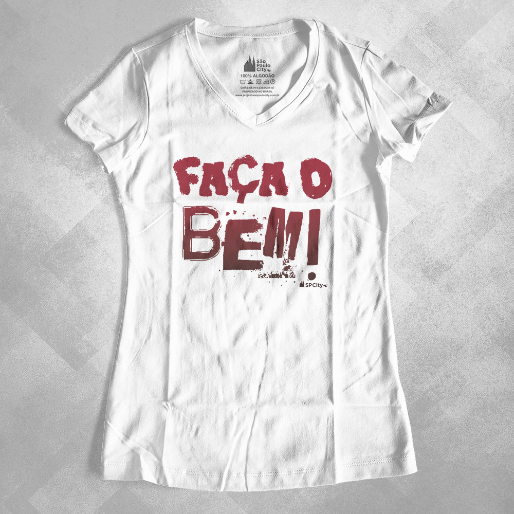 faca-o-Bem-Faminina-Branca Baby look faça o bem