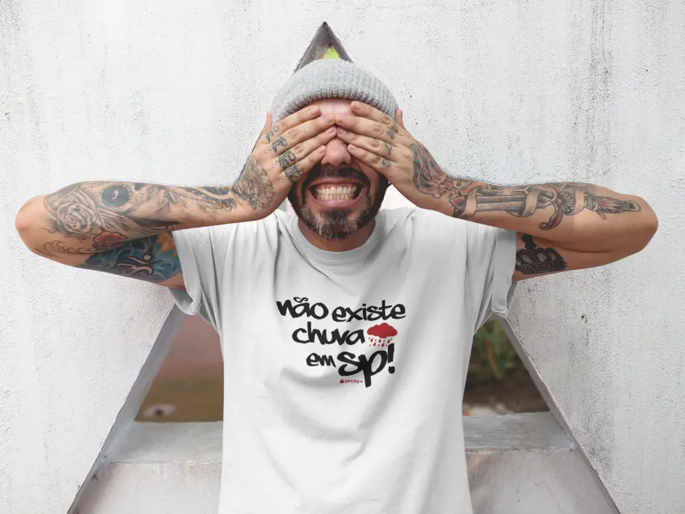 camiseta-nao-existe-chuva-em-sp-branca Camiseta Não Existe Chuva em SP