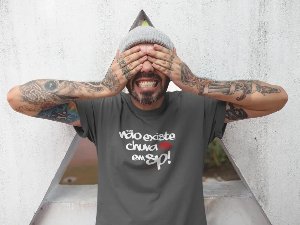 camiseta-nao-existe-chuva-em-sp-cinza Camiseta Não Existe Chuva em SP