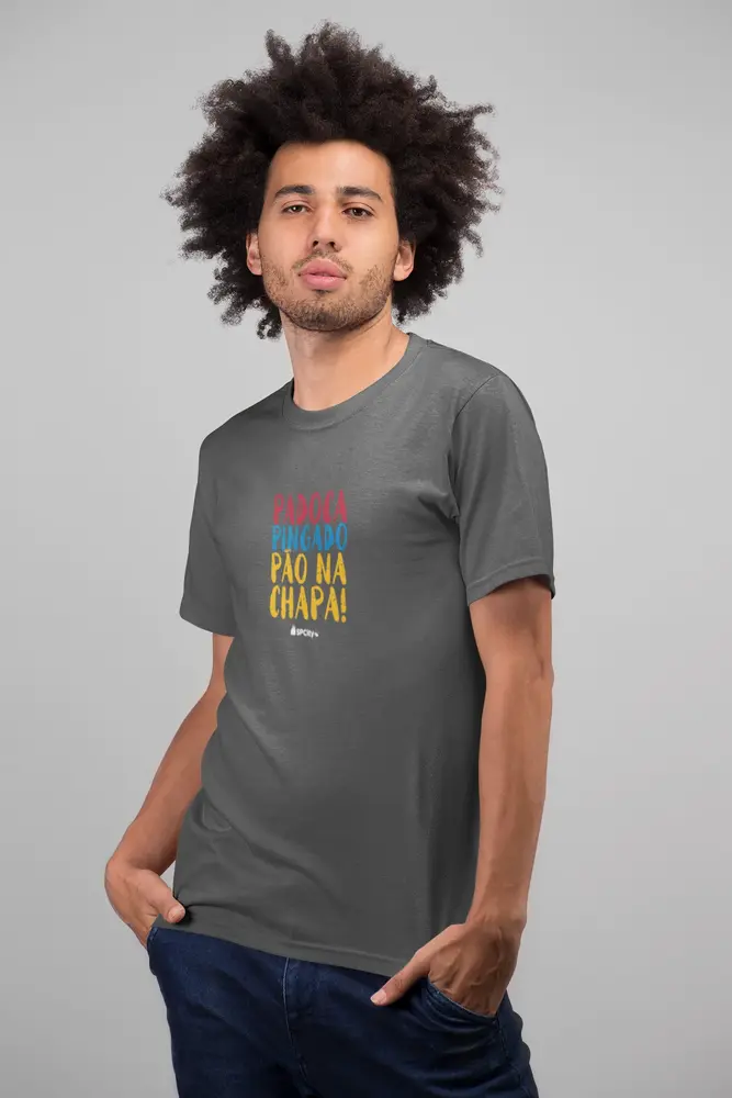Camiseta Padoca, Pingado e Pão na Chapa