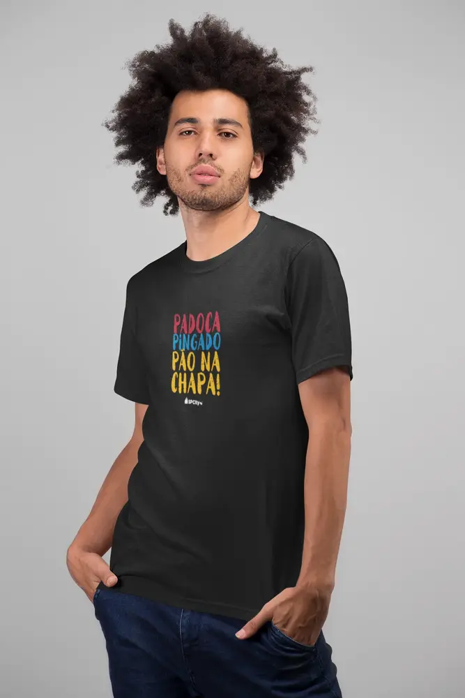 Camiseta Padoca, Pingado e Pão na Chapa