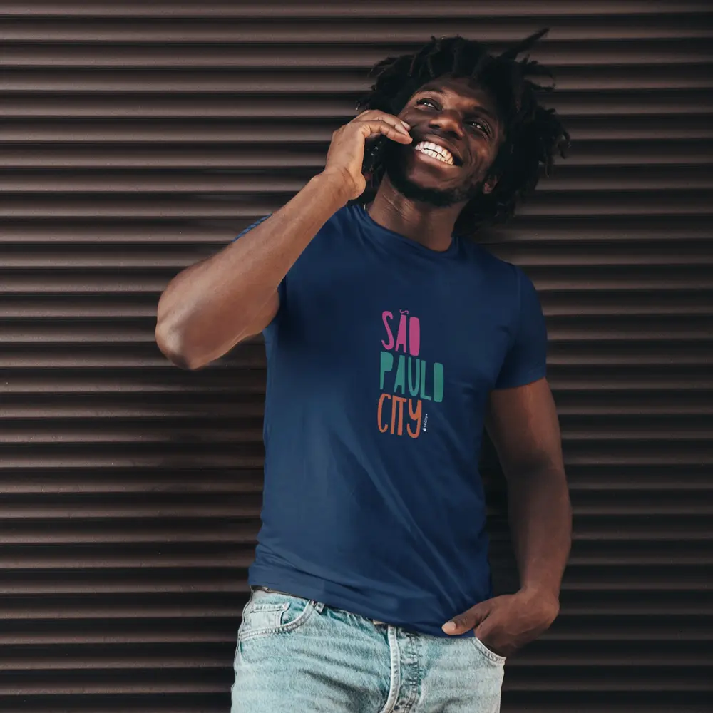 Camiseta São Paulo City Desenho Colorido