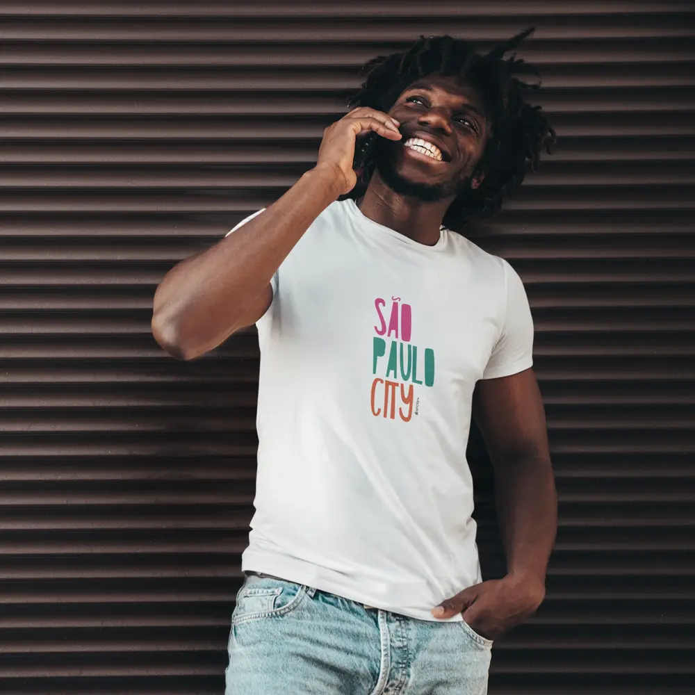 Camiseta São Paulo City Desenho Colorido