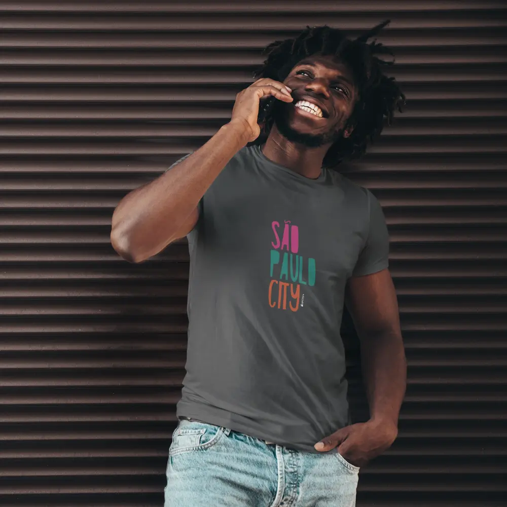 Camiseta São Paulo City Desenho Colorido