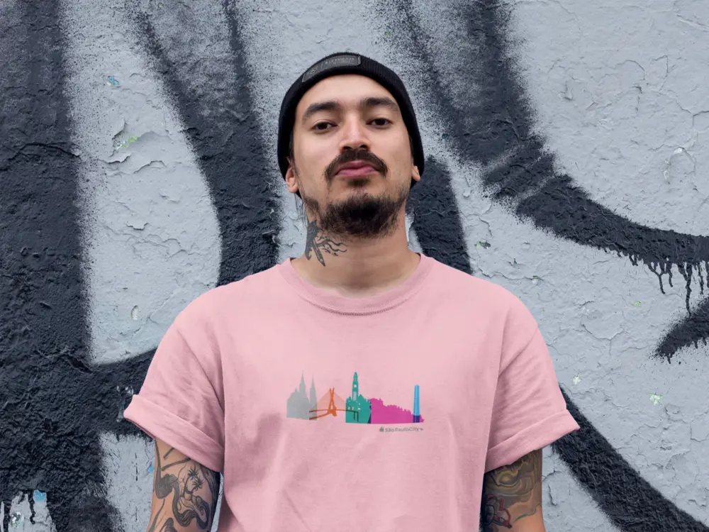 camiseta-silhueta-sp-colorida-2-rosa-bb Camiseta Silhueta SP Colorida 2