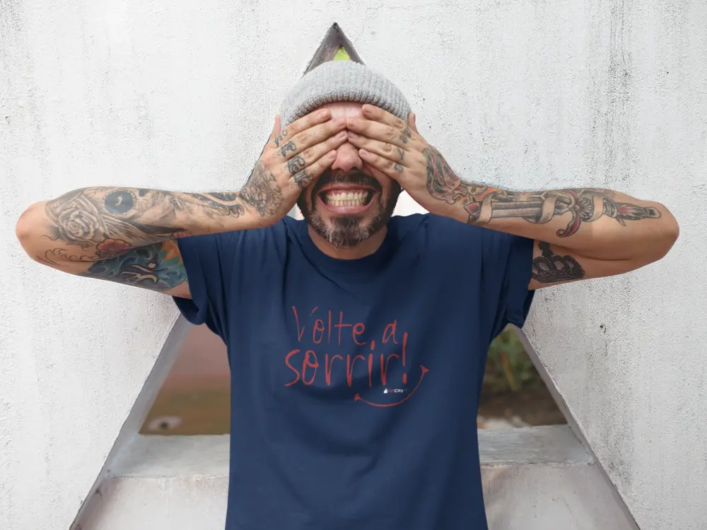 camiseta-volte-a-sorrir-azul-marinho Camiseta Volte a Sorrir