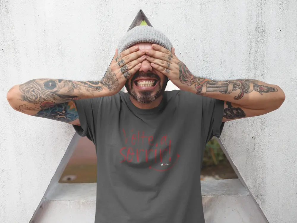 camiseta-volte-a-sorrir-cinza Camiseta Volte a Sorrir